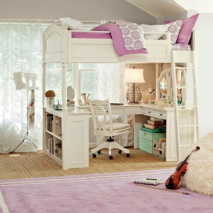 Младежка стая с легло на два етажа-с-елегантен дизайн