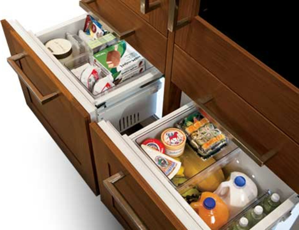 冰箱抽屉的厨房设计理念