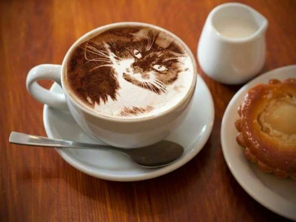 Невероятно Cat Kaffeart декорация идея