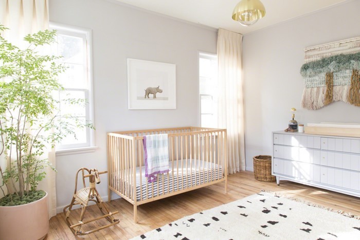 Make-Νηπιαγωγείο του μωρού δωμάτιο-σε-λευκό