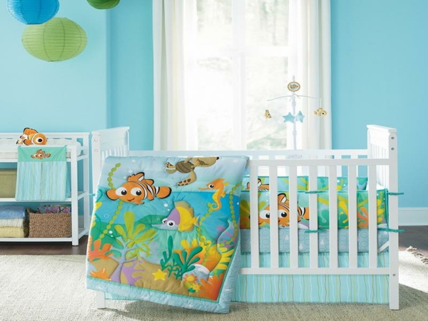 קירות Nursery Styler babyroom-נמו