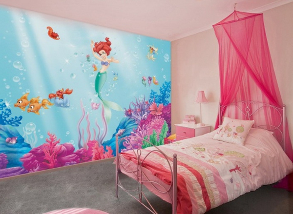 murs Nursery Styler fille Disney Ariel