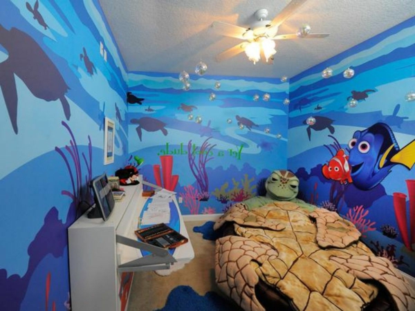 Lastentarha seinät-make-Nemo-maailmaan