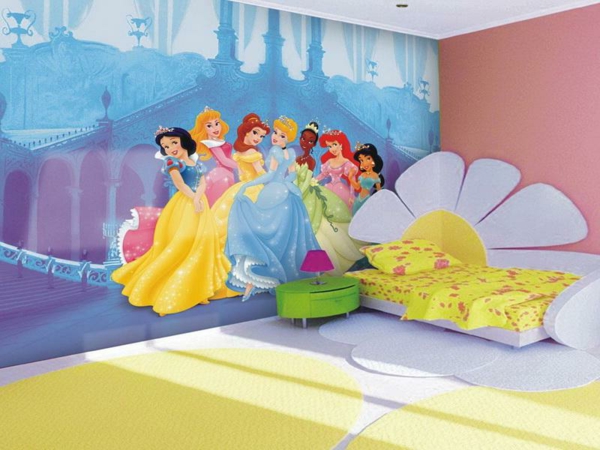 Lastenhuoneen seinät-kehystys-prinsessat (2)