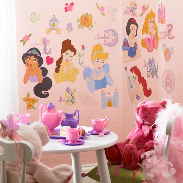 Nursery murs maquillages princesses-2
