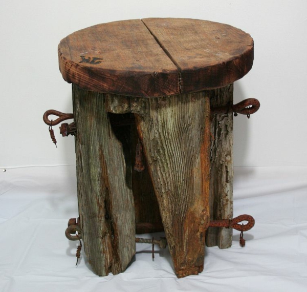 कम-रचनात्मक तालिका Driftwood देहाती मेज