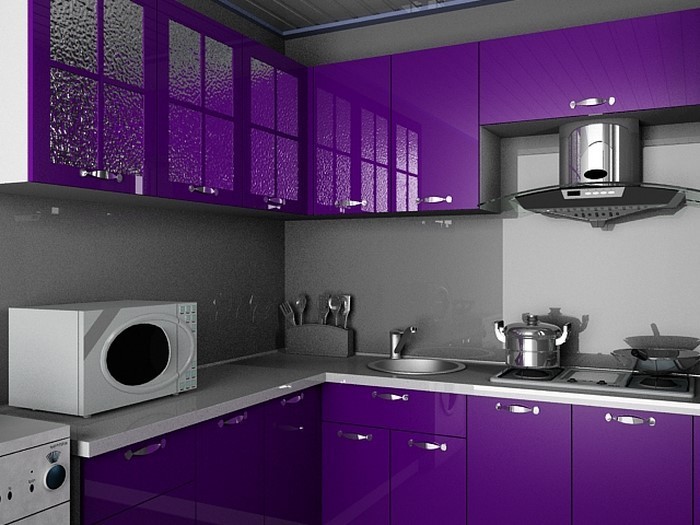 cocina-en-púrpura-set-a-diseño excepcional