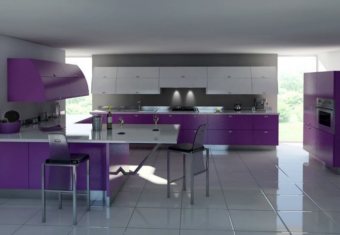 cocina-en-púrpura-set-A-Cool-decoración
