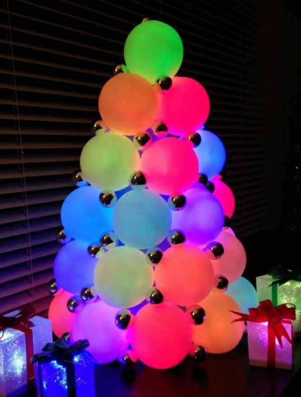 bola-como-decorativos de Navidad luces LED que cambian de color