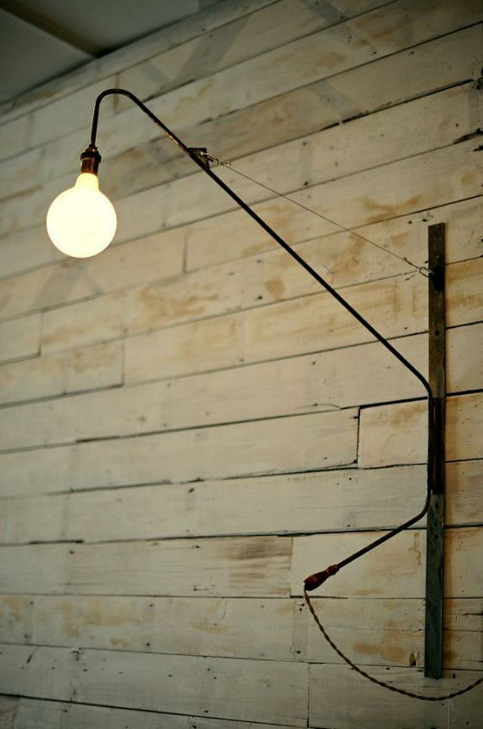 Light-λαμπτήρα σχήμα-ξύλο-τοίχο