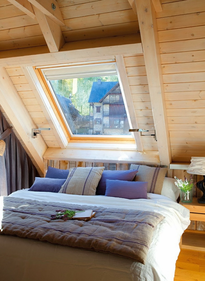 Villa einruchtung κρεβάτι από ξύλο