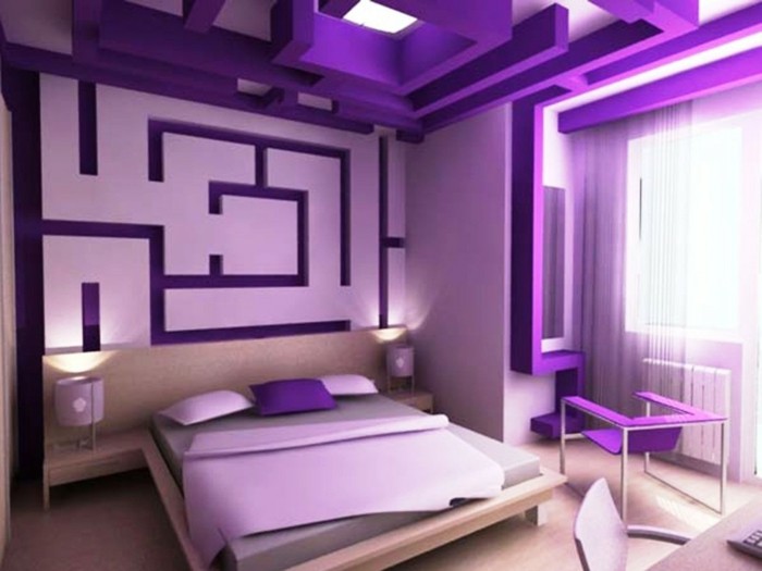 Púrpura-habitación like-a-laberinto