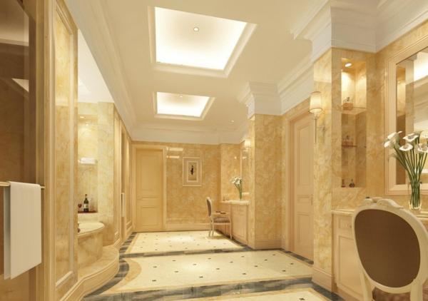 יוקרה עיצוב חדרי אמבטיה אולטרה-גדול-פנים מינימליסטי האורות תקרת האמבטיה