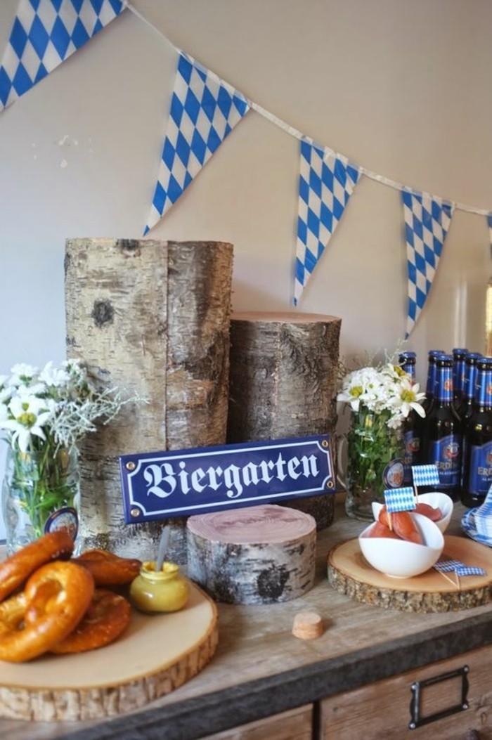 Oktoberfest πιάτα-in-the-Biergarten
