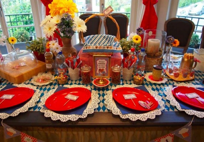 decoración de la mesa del partido de Oktoberfest Oktoberfest