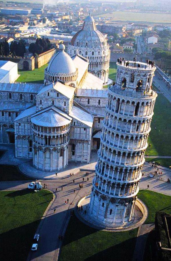 Pisa torni Näkymä Up