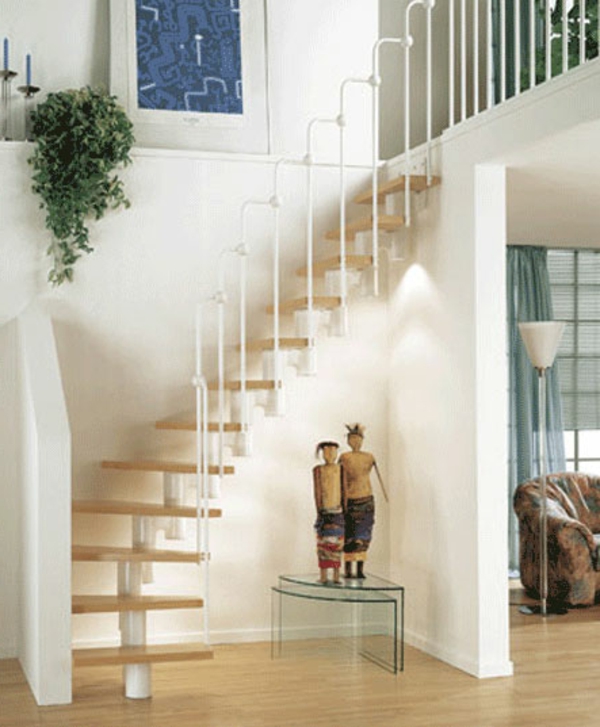 Helytakarékos lépcső Wohnidee Modern Art