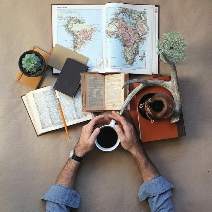 plan de viaje del riñón Café Libros Atlas