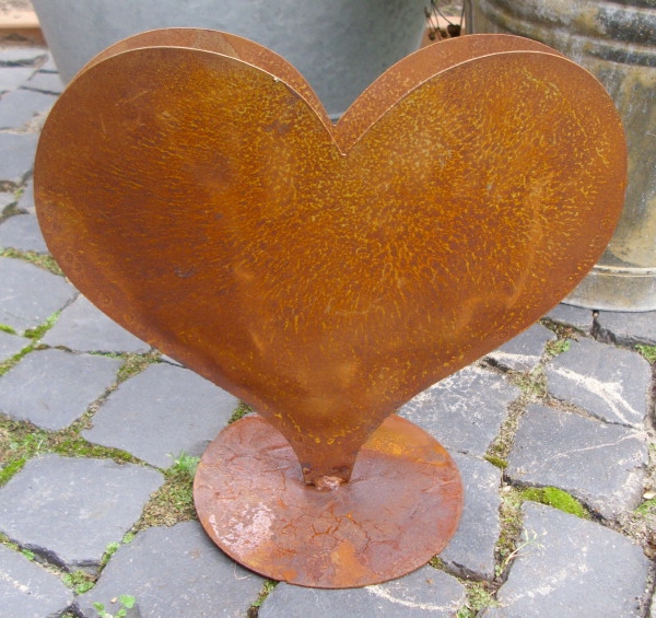 Σκουριασμένο-Gartendeko ιδέα του σχεδιασμού Καρδιά