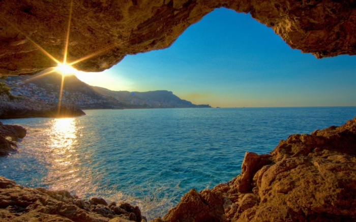Hermoso paisaje imagen de-una cueva