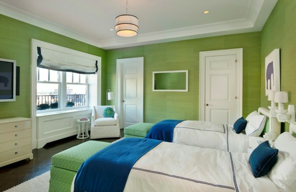 Dormitorio - color de la pared Verdes