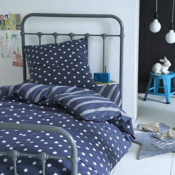 Dormitorio de estrellas azules zapatillas de conejo de cerámica