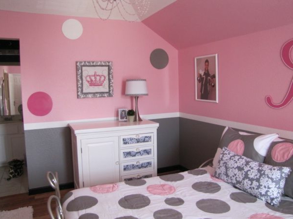 Chambre en couleur rose