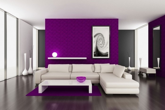 Makuuhuone-violetti-A-loistava sisätilat