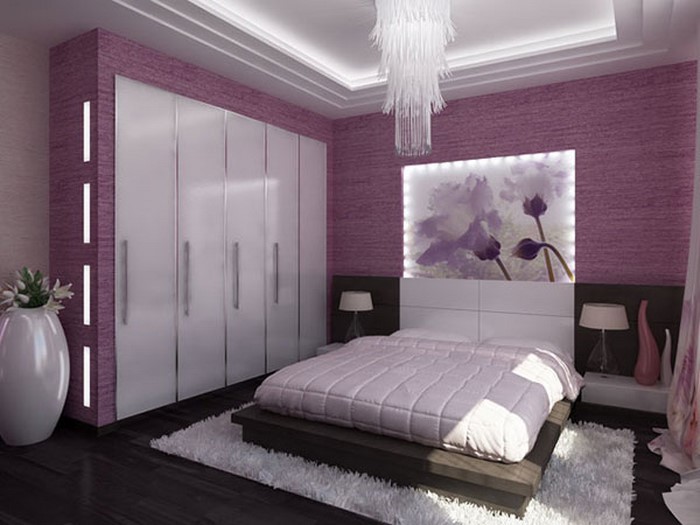 Makuuhuone-violetti-A-hämmästyttävää sisätilat