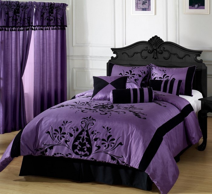 Makuuhuone-violetti-A-nykyaikaiset laitteet