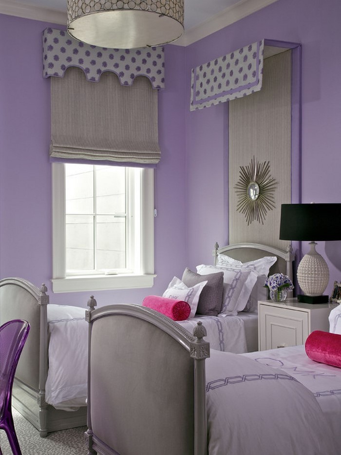 Makuuhuone-violetti-Moderni Sisustus