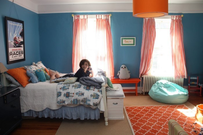 बेडरूम नारंगी-ए-रचनात्मक अंदरूनी