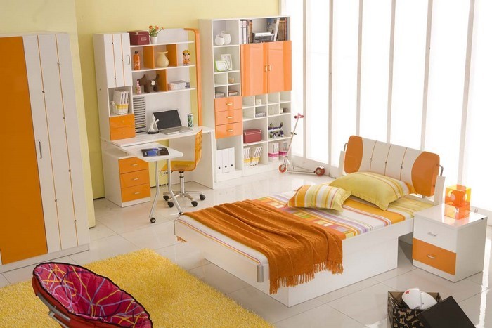 बेडरूम नारंगी-ए-सुपर डिजाइन