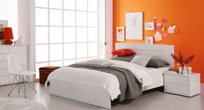 बेडरूम नारंगी-ए-सुंदर डिजाइन