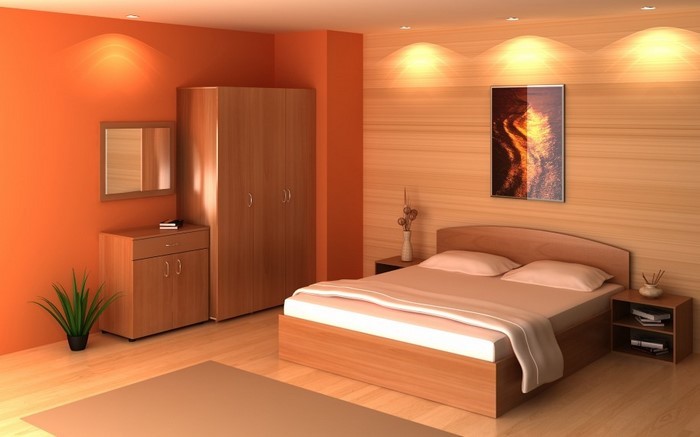 बेडरूम नारंगी-ए-कूल-निर्णय