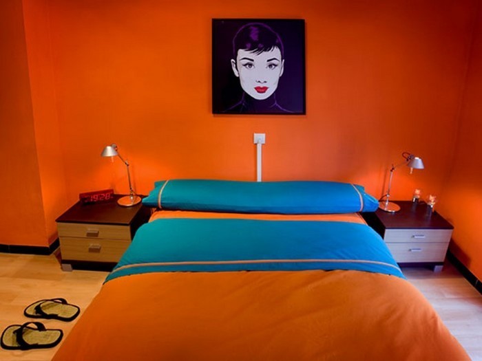 बेडरूम नारंगी-ए-कूल उपकरण