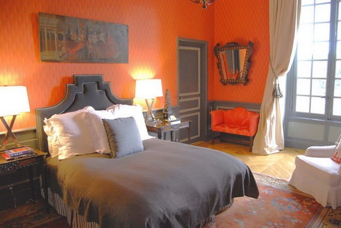 Hálószoba-narancs-A-feltűnő design