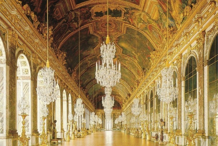 قلعة فرساي، فرنسا والباروك عصر الوضع في داخل العمارة