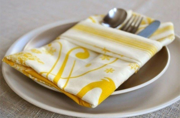 servilleta de color Tinker-en-amarillo