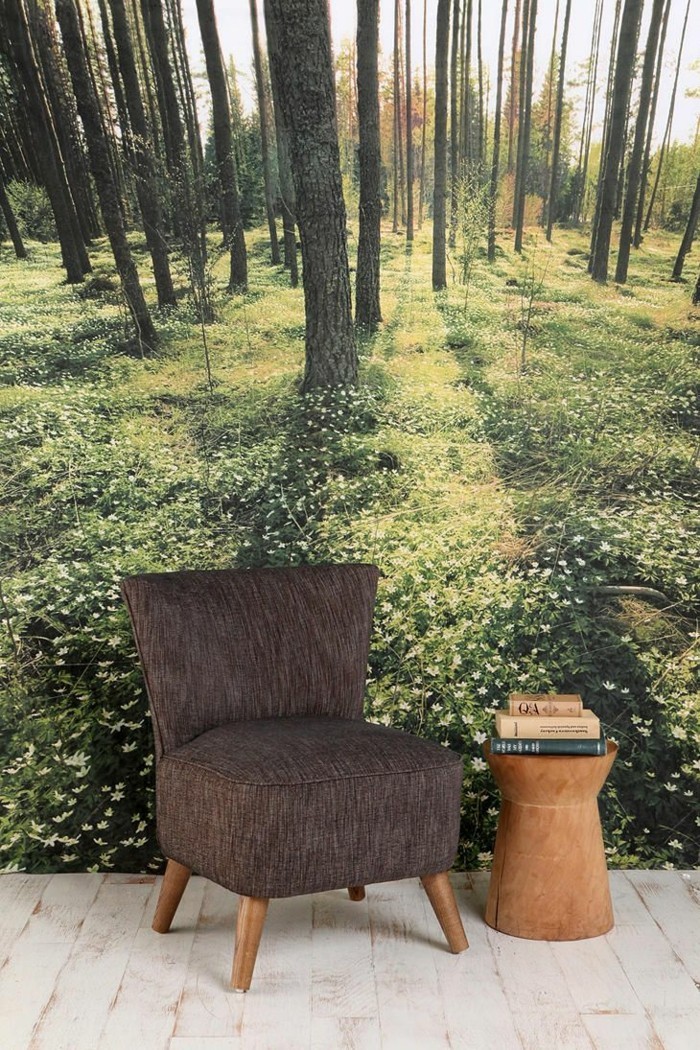 Nojatuoli tekstiili kaunis-tapetti-Metsäluonnonhoito kuva