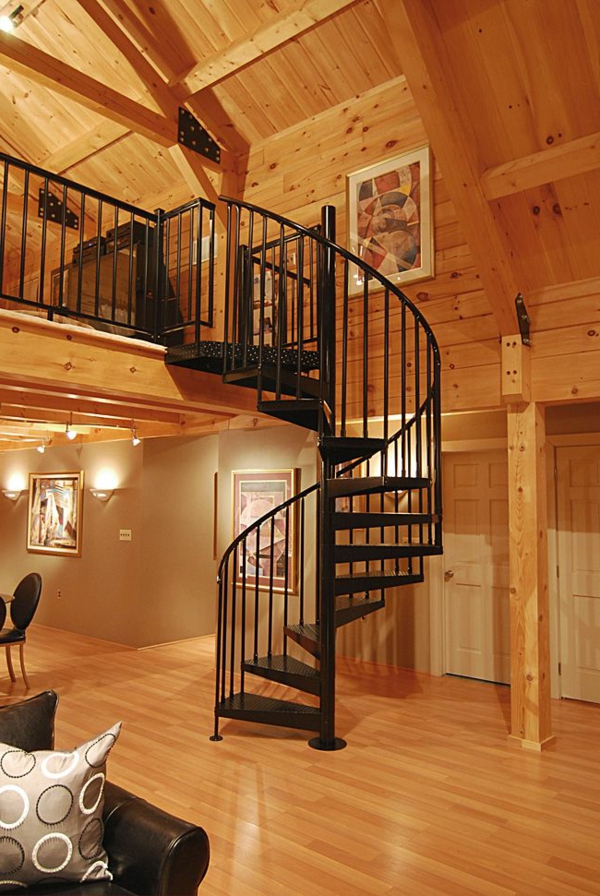 सर्पिल सीढ़ियों - साथ-बहुत-अच्छा डिजाइन धातु से