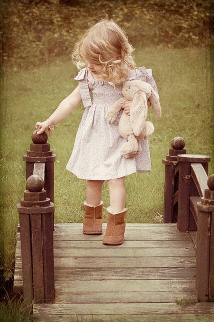 时尚儿童时装和boots-