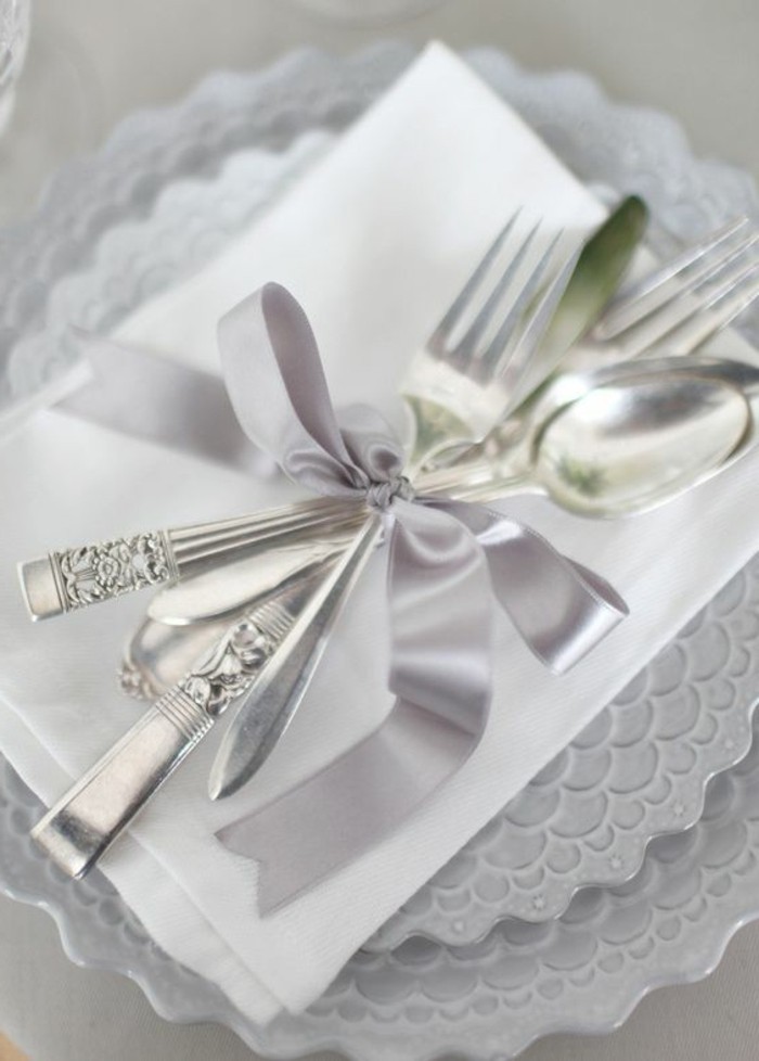 Tablica ukras srebro vjenčanje-sa-silberem pribor za jelo