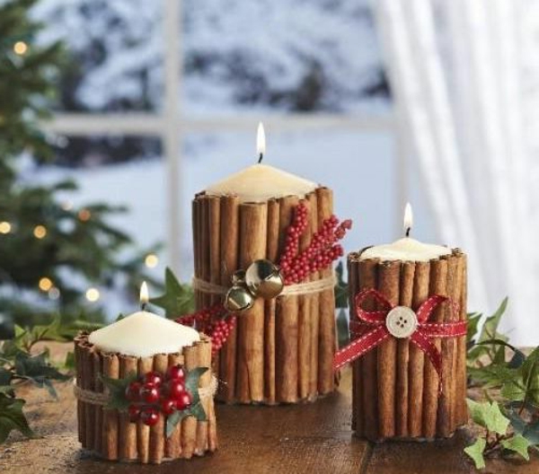 Kattaukseen-for-Christmas-with-kaunis koristelu-with-kynttilät