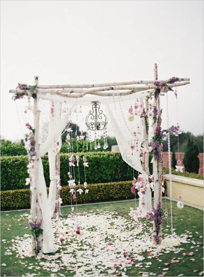 Vintage Wedding Βωμός των λουλουδιών Διακόσμηση