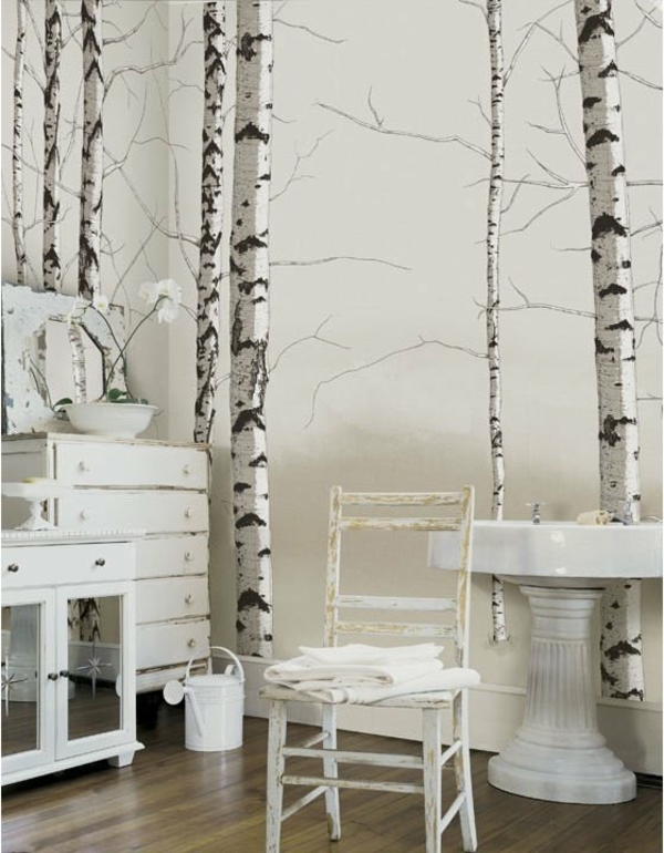 壁画桦木想法换一个复古卧室的想法