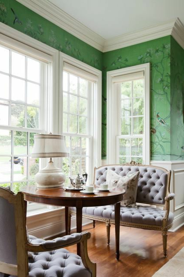 De pared a color verde-cocina