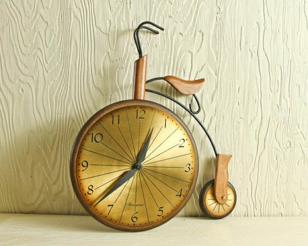 दीवार घड़ी डिजाइन शानदार रचनात्मक-Wanddeko साइकिल
