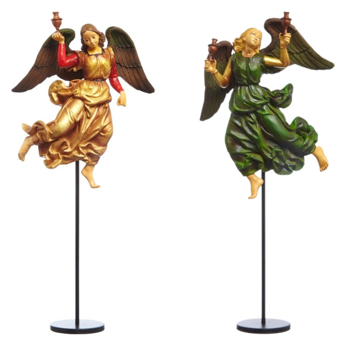 Weihnachtesdekoration-δύο-άγγελοι σουβενίρ