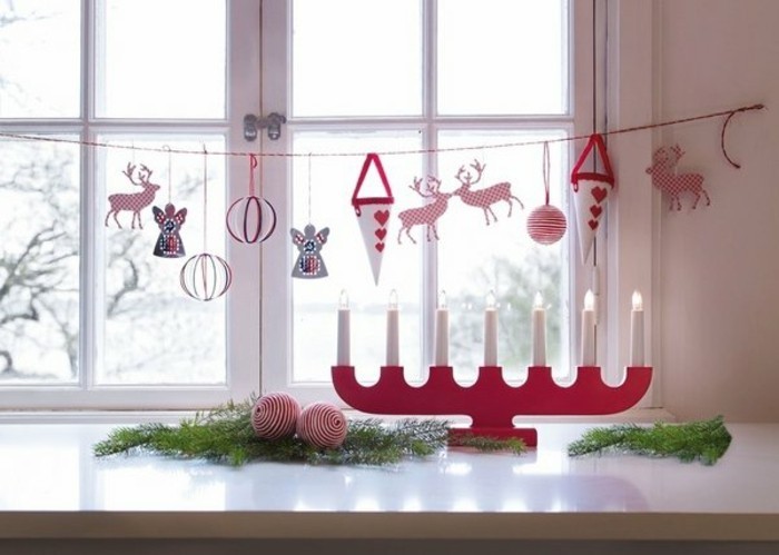 joulu-Fensterdeko-itse-making lapsi-ikkuna-Karuselli koristella